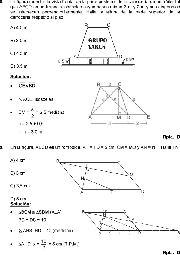 Examenes De Literatura 4 Eso Resuelto GEOMETRIA PREUNIVERSITARIA QUINTA GUIA RESUELTA PREGUNTAS TIPO EXAMEN