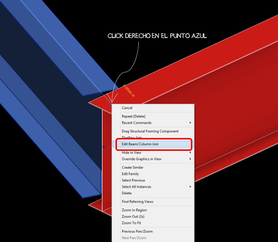 REVIT WINDSURFER: MODIFICAR UNIÓN ENTRE VIGAS ESTRUCTURALES EN REVIT
