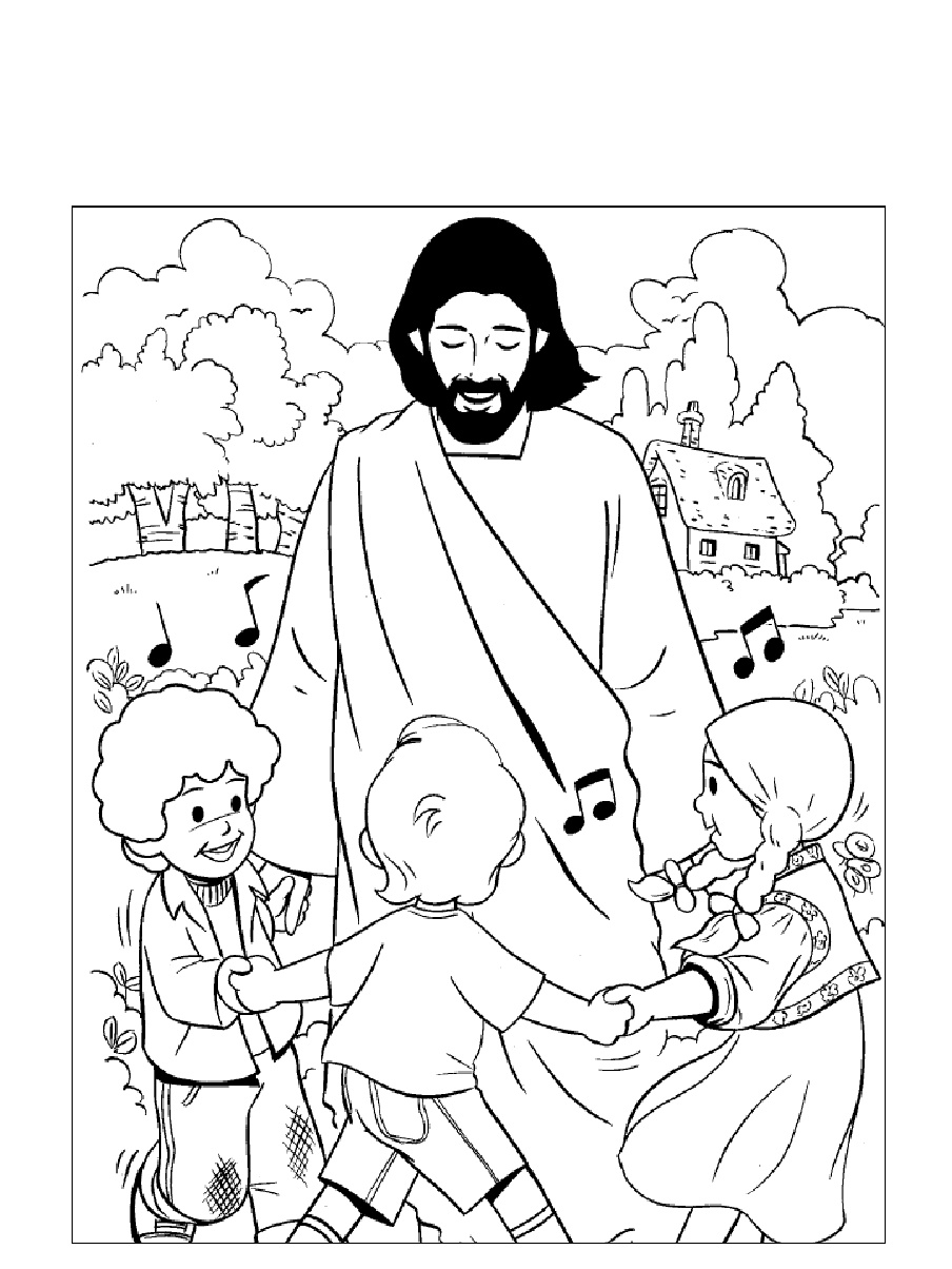 Desenho De Jesus Infantil Para Colorir - MODISEDU