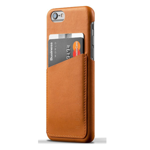 Mujjo Leather Wallet Case for Iphone 6 - Tan - image