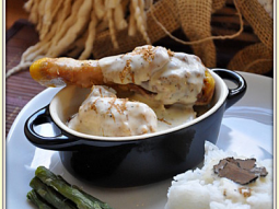 Blanquette de chapon à la truffe