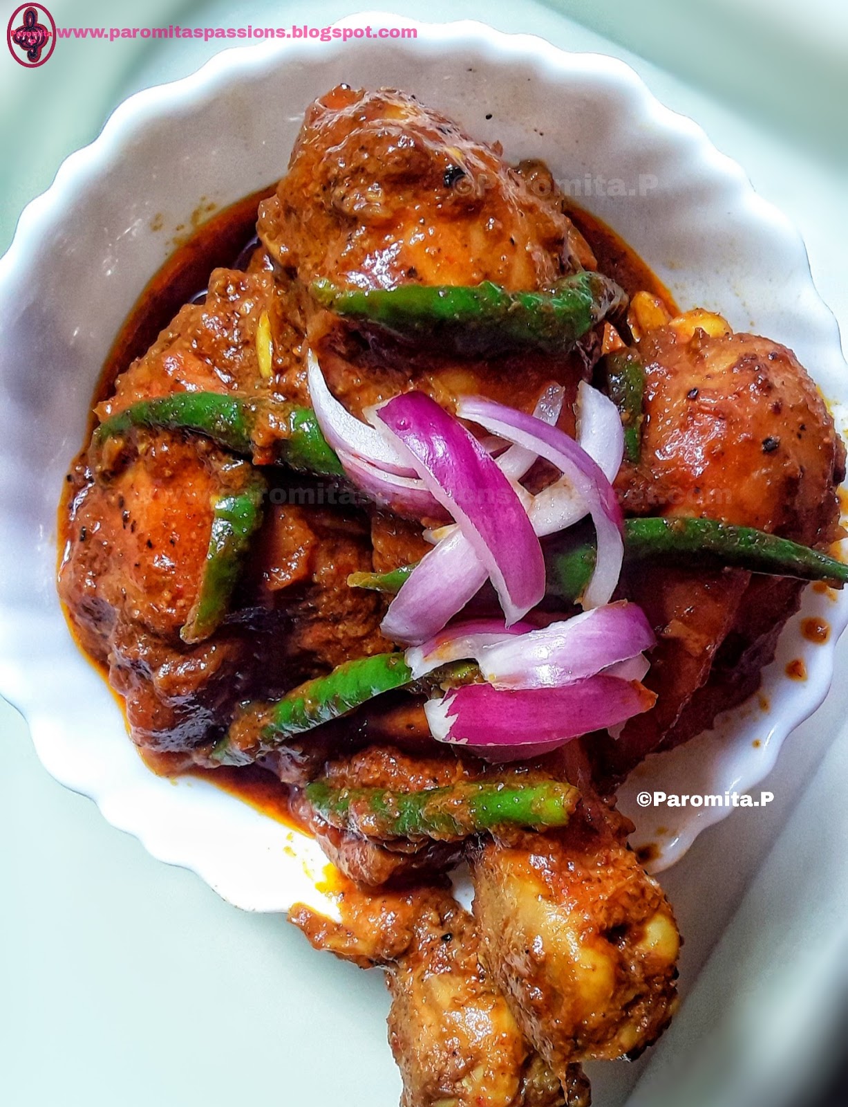 Spicy Pepper Chicken Paromita's Passions