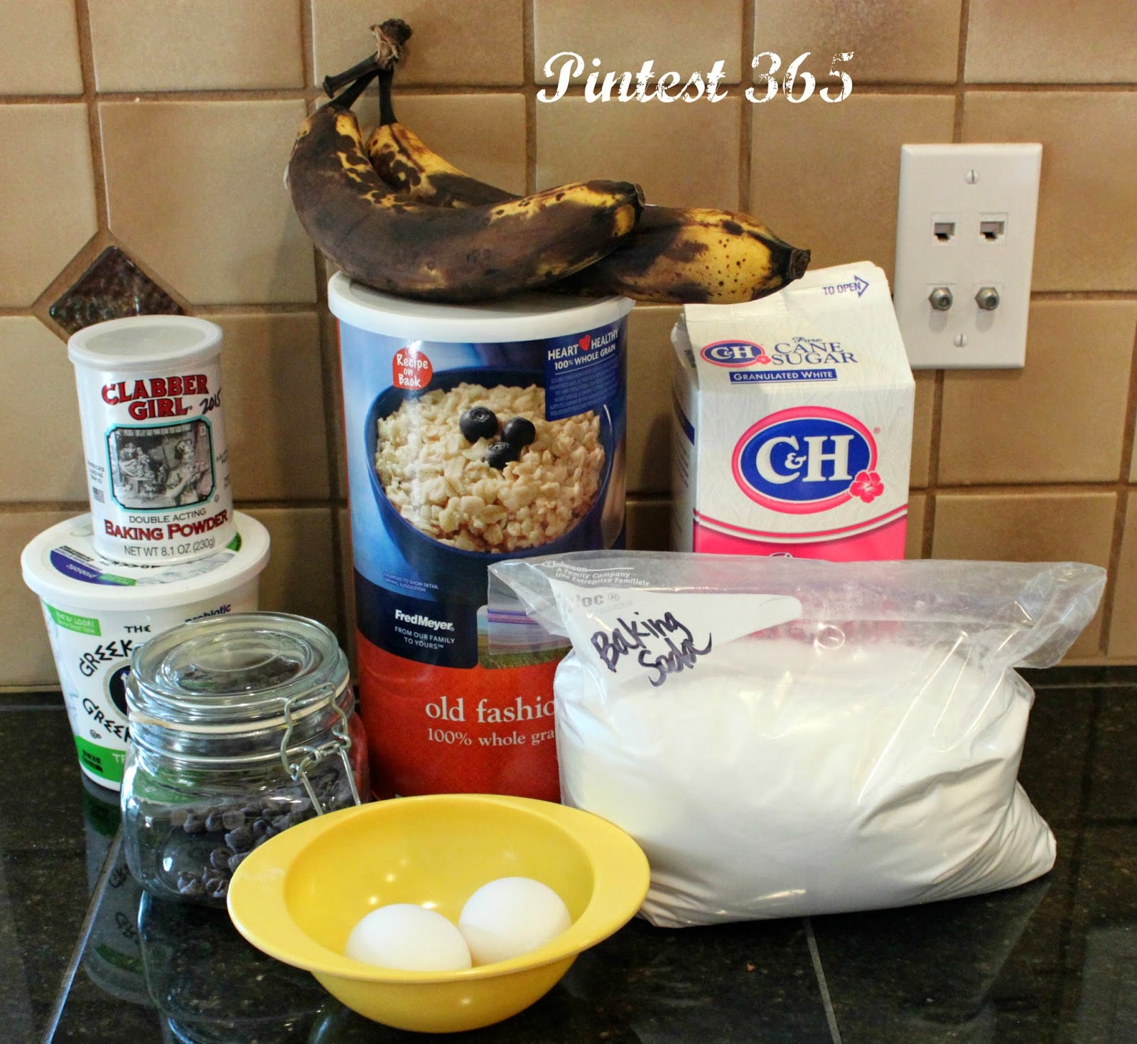 Pintest 365.: Day 106: Oatmeal & Banana Breakfast Muffins (success).
