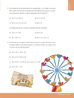 Apoyo Primaria Desafíos Matemáticos 4to. Grado Bloque III Lección 60 En la feria