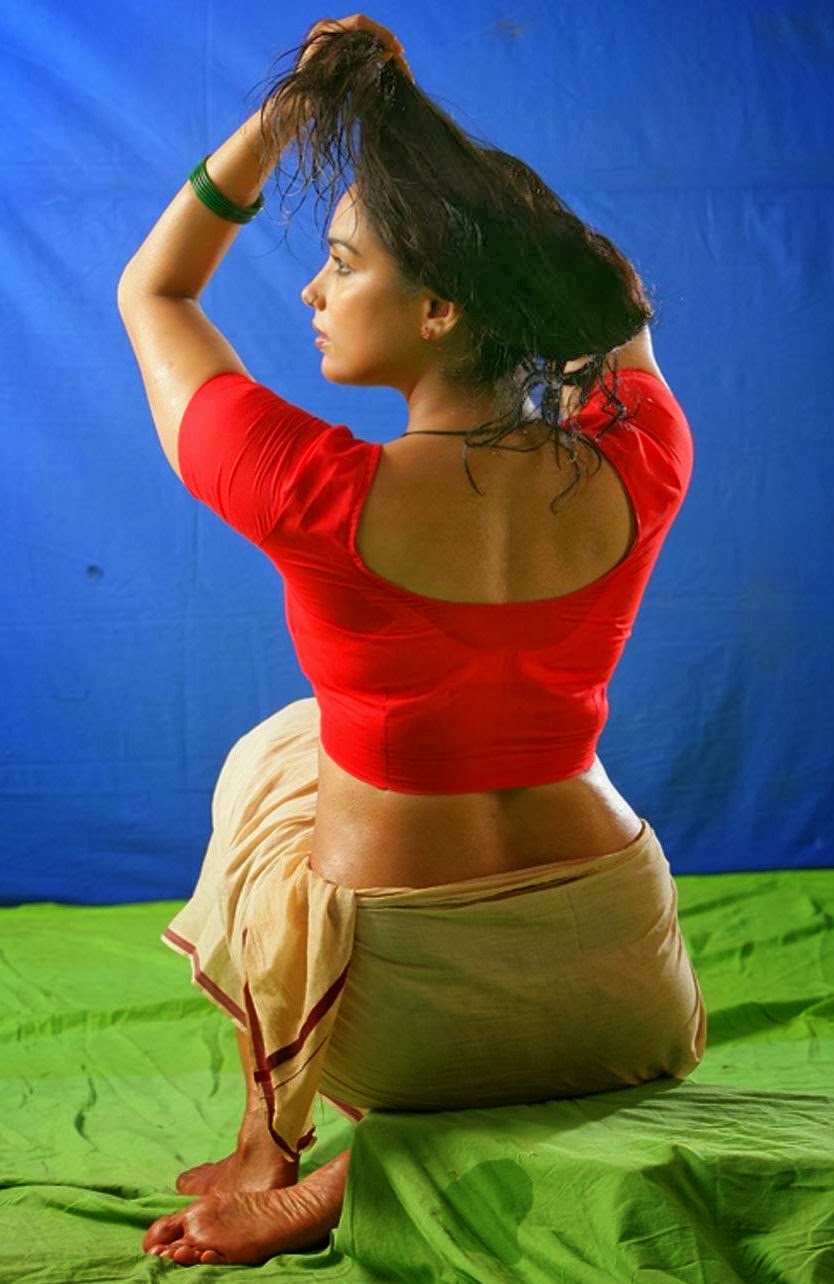 Malayalam Actress Hot Back Show Wallpapers -5356