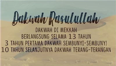 Rasulullah berdakwah secara rahsia selama berapa tahun