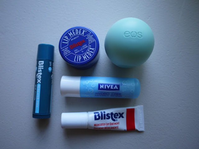 blistex medicated ointment lipbalm lip balm eos nivea hydrocare