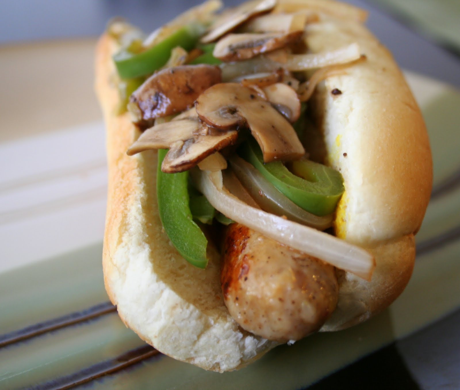 F.O.O.D. Beer Brat Sandwich for Dinner