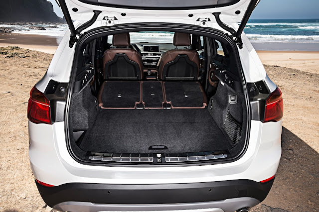 2016 BMW X1 the trunk and all folded seats
