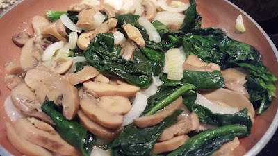 Spinach & mushrooms stir fry Spinach & mushrooms stir fry
