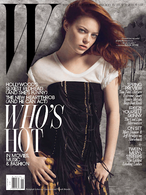 W cover emma stone