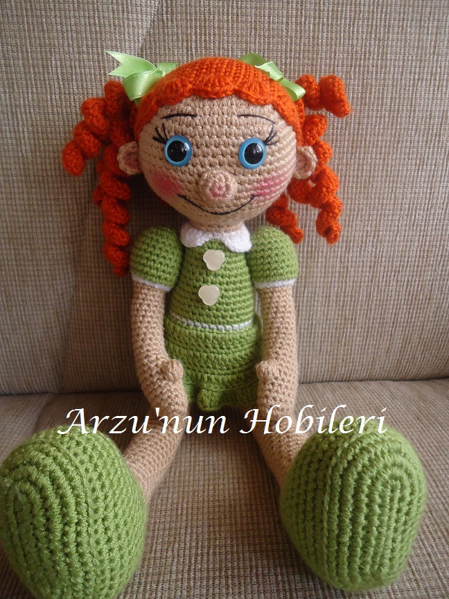 Arzunun Hobileri Amigurumi Lola Doll (Amigurumi Kız Bebek) )