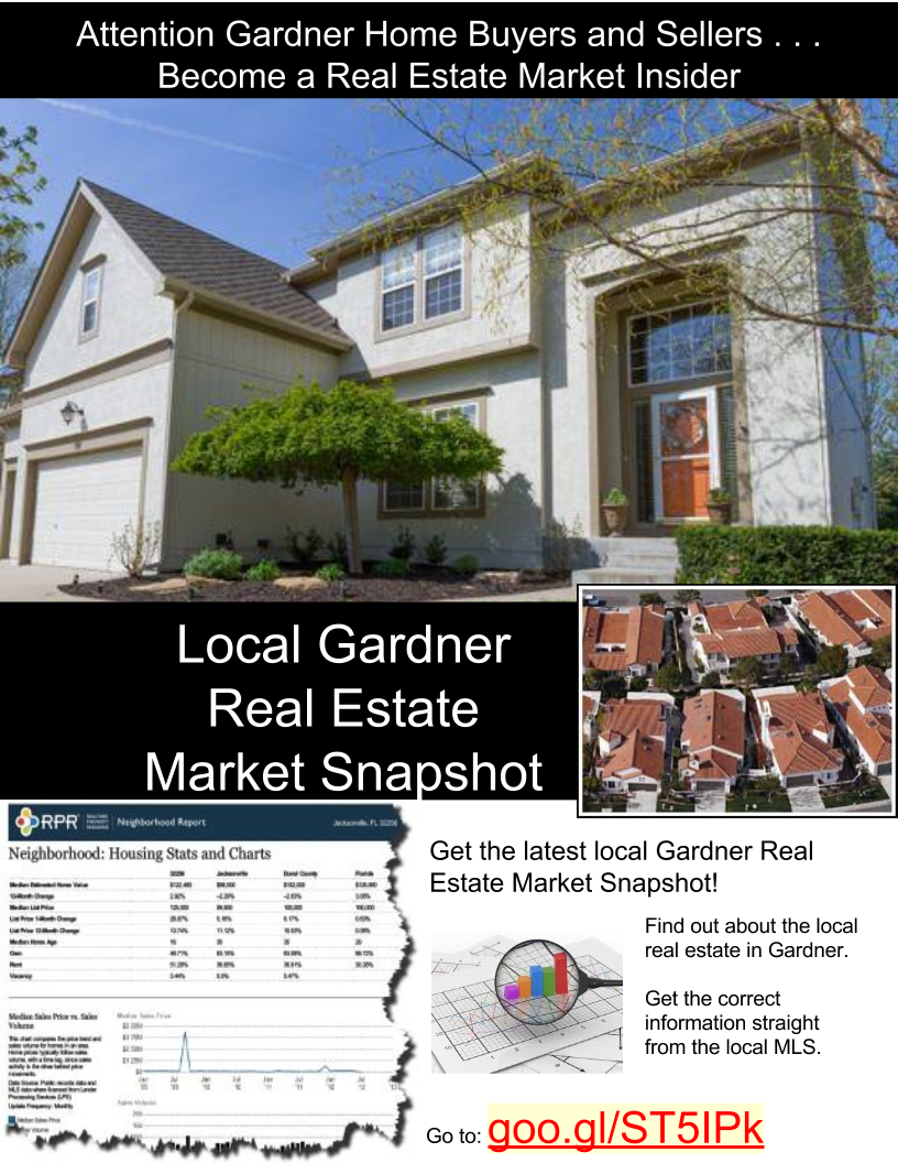 Johnson County Connect Attention Gardner Home Buyers and Sellers