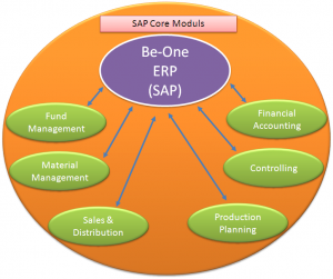 Gambar SAP Core Moduls (modul utama pada system ERP)