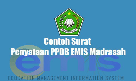Download Contoh Surat Penyataan PPDB EMIS Madrasah Download Contoh Surat Penyataan PPDB EMIS Madrasah