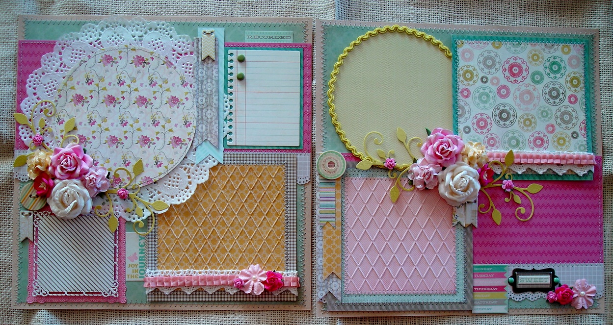 Scrapbooking by Phyllis Premade Scrapbook 12x12 Layout Pages