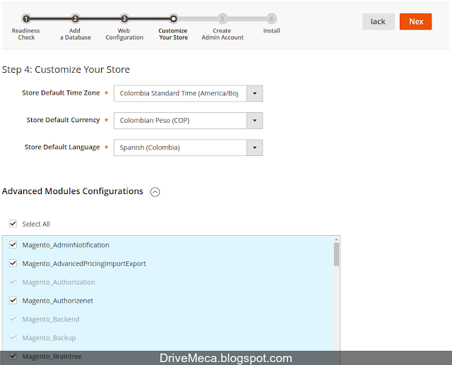 DriveMeca instalando y configurando Magento 2 en Linux Ubuntu Xenial Server