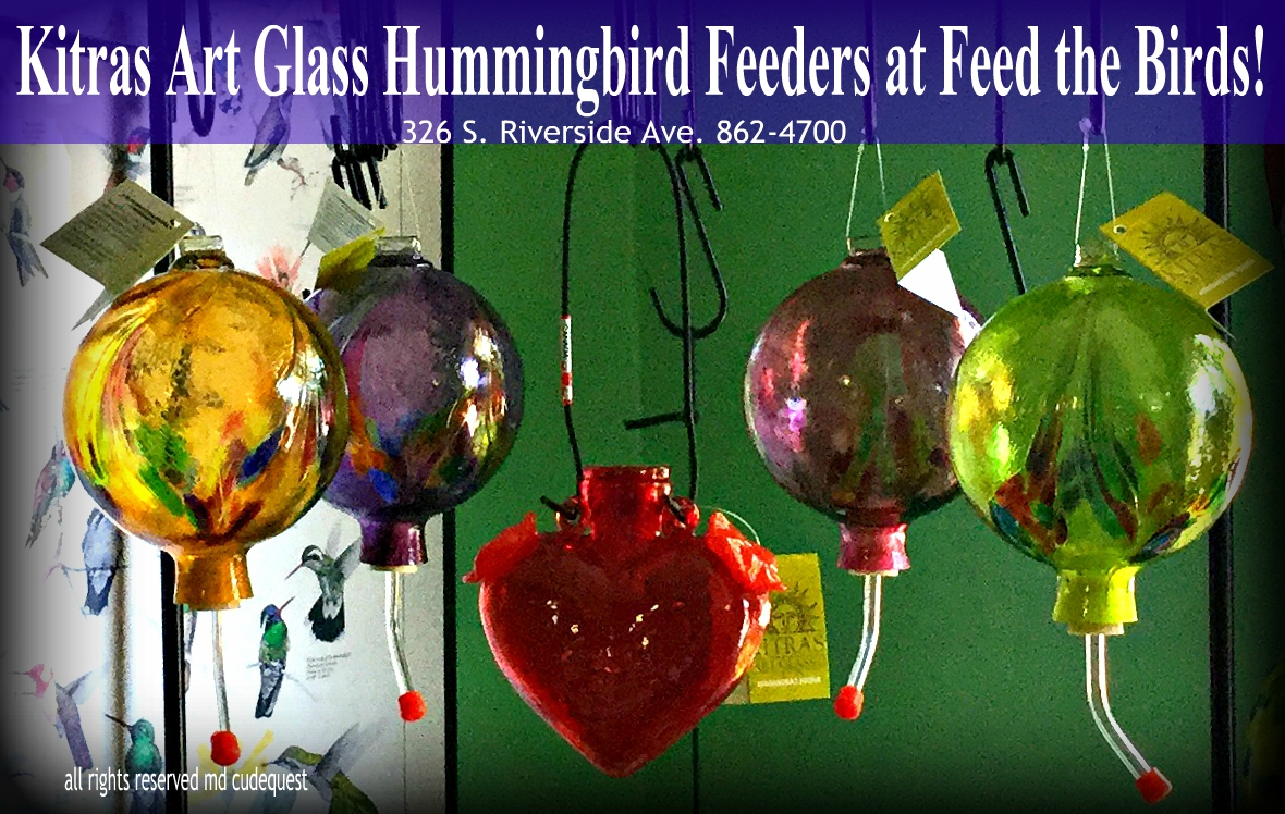 Everythingcroton Beautiful Kitras Art Glass Hummingbird Feeders