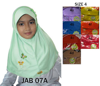 Jilbab Anak delima Jab 07A size 4