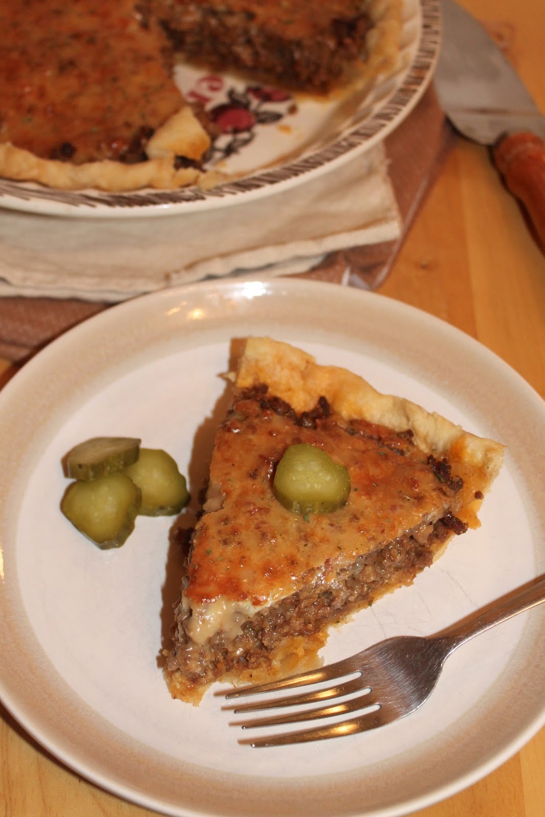 Savory Moments Bacon cheeseburger pie