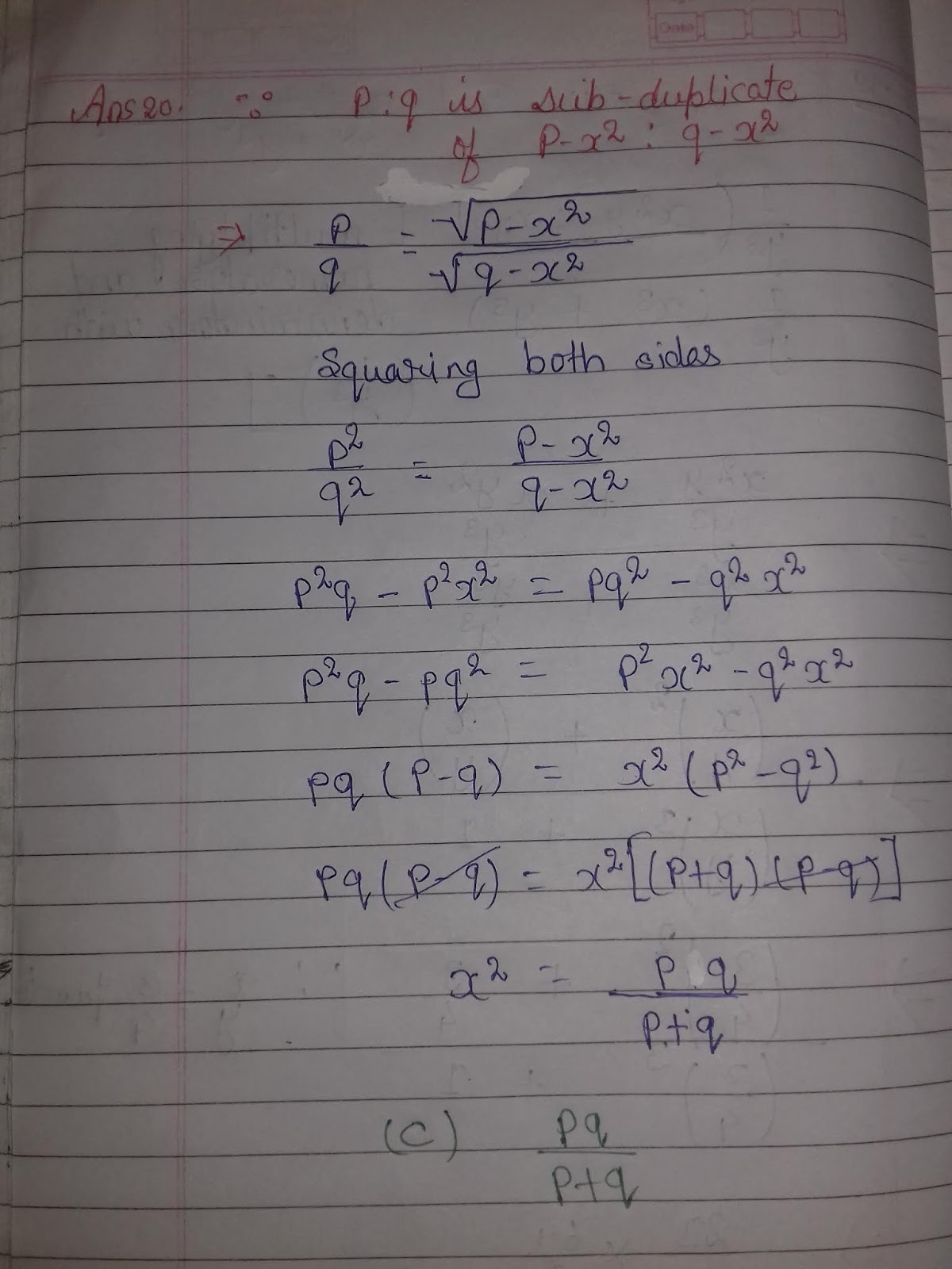 CA FOUNDATION MATH NOTES Ca Foundation maths solution 1