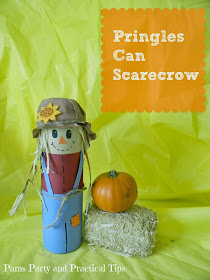 How to make a scarecrow using a Pringles can 