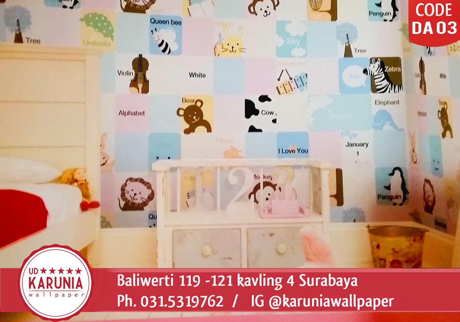 jual wallpaper kamar lucu