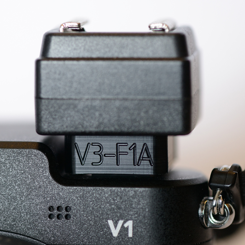 Adapting Camera The next generation of Nikon 1 flash adapter is the V3F1A