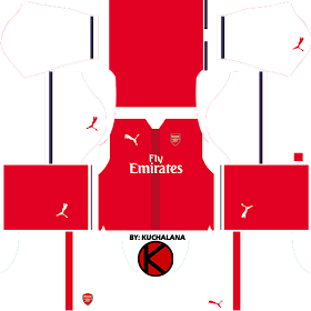 Arsenal Kits 2016/2017 - Dream League Soccer 2017