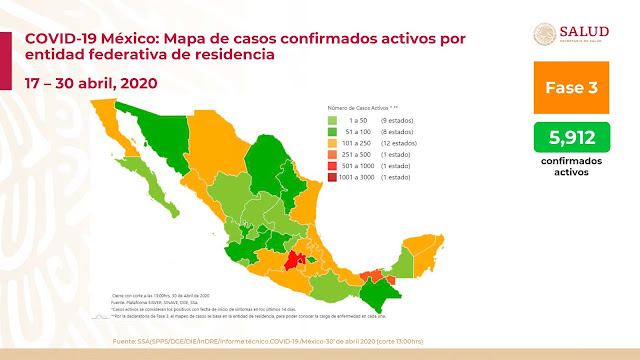 Se detectan en Michoacán 17 casos nuevos . Ya van 341 casos.
