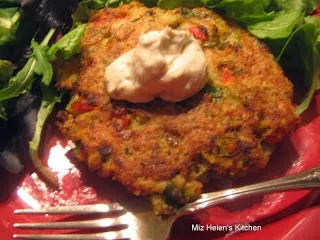 Baked Tilapia Cakes with Greek Dill Sauce at Miz Helen's Country Cottage