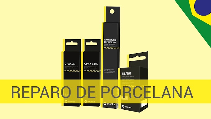 PRÓTESE DENTAL: Kit de Reparo de Porcelana Angelus