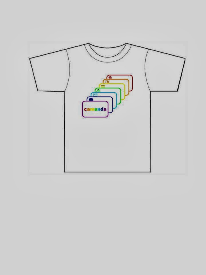 Camunda rainbow t-shirt