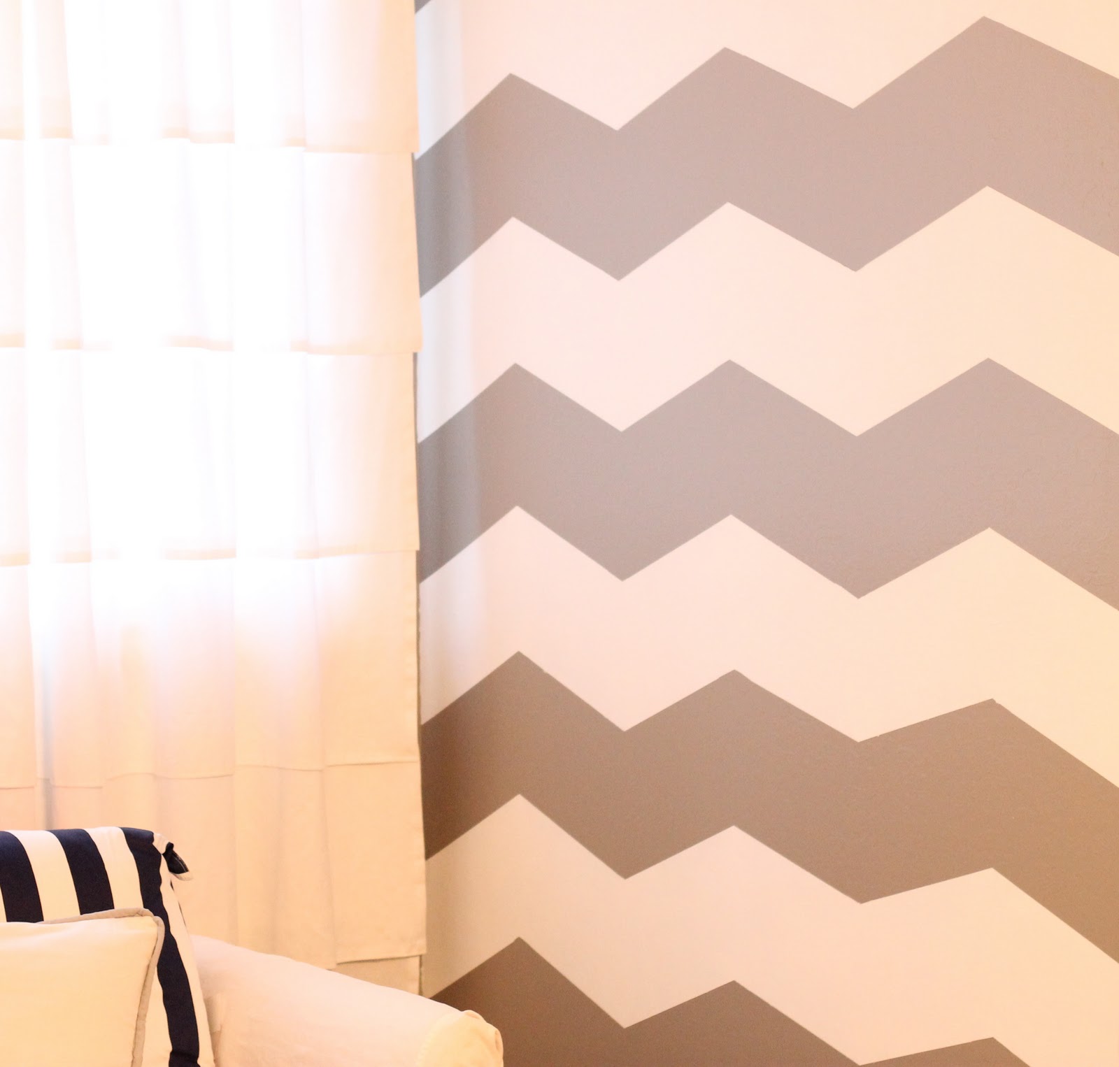 Sweeter In Tennessee How to Paint Chevron Stripes