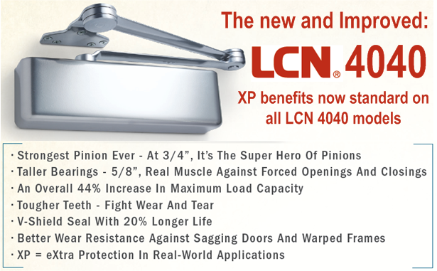 Commercial Storefront Hardware News:: The new LCN 4040 Series: XP
