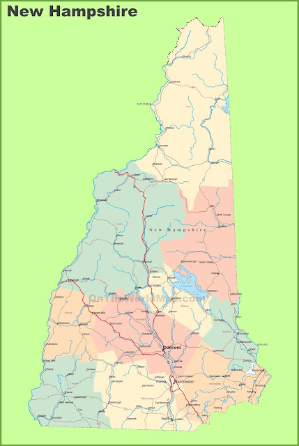 Map of New Hampshire