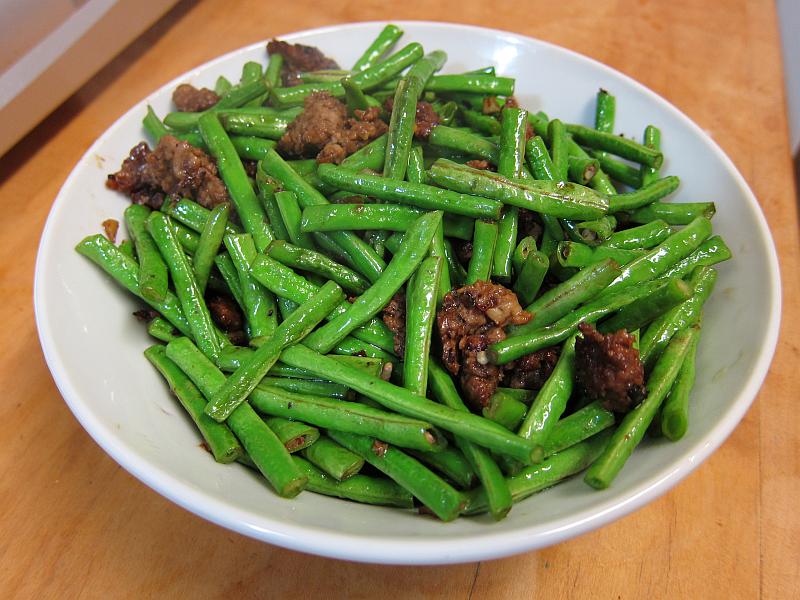 Wandering Monk Long Beans with Pork (乾扁四季豆) and Ma'po Tofu (麻婆豆腐)