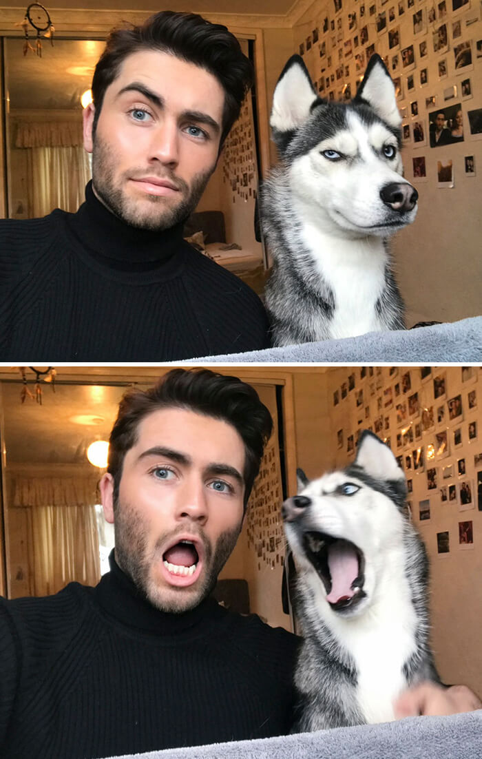 This Guy And His Dog Inspired An Awesome 'Twinning' Trend That Has Now Gone Viral With Hilarious Selfies
