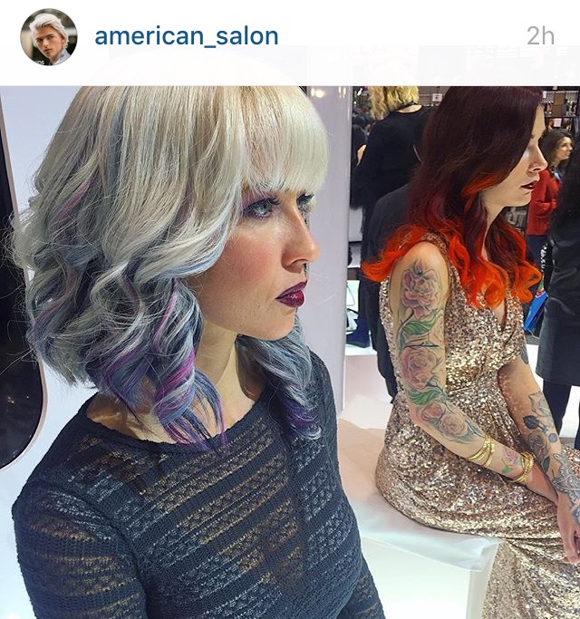 Keely Webster (Bellamy) Chicago Hair Show feature by American Salon March 2016