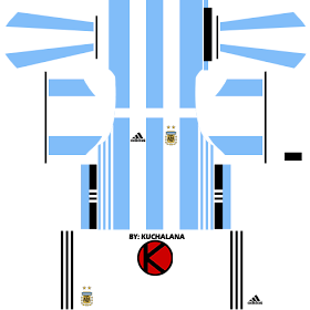 Argentina Kits 2017 -  Dream League Soccer