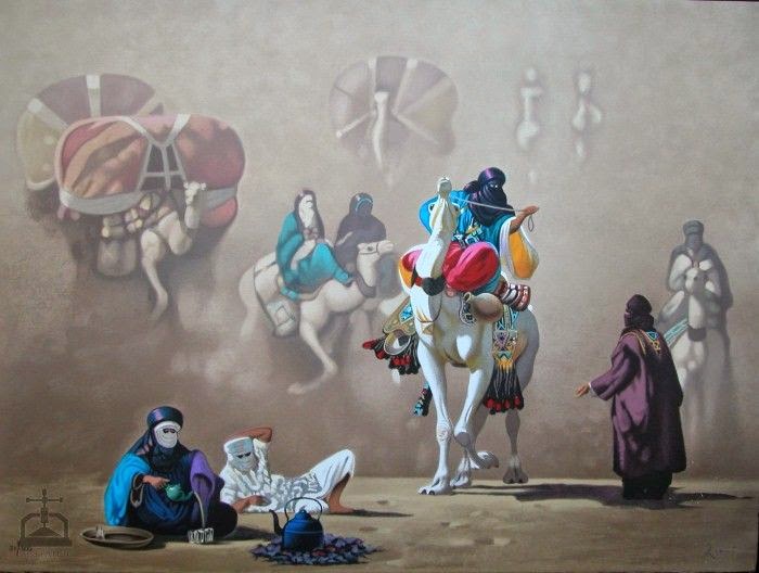 Алжирский художник. Hocine Ziani
