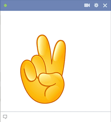 Peace Fingers Emoji