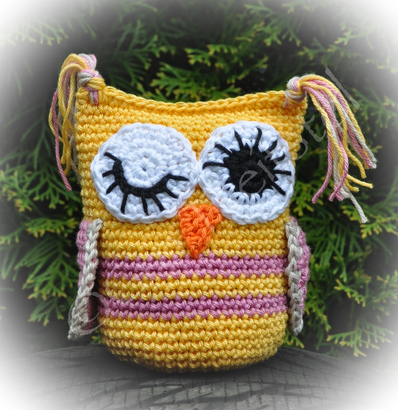 gratis oppskrift på heklet ugle