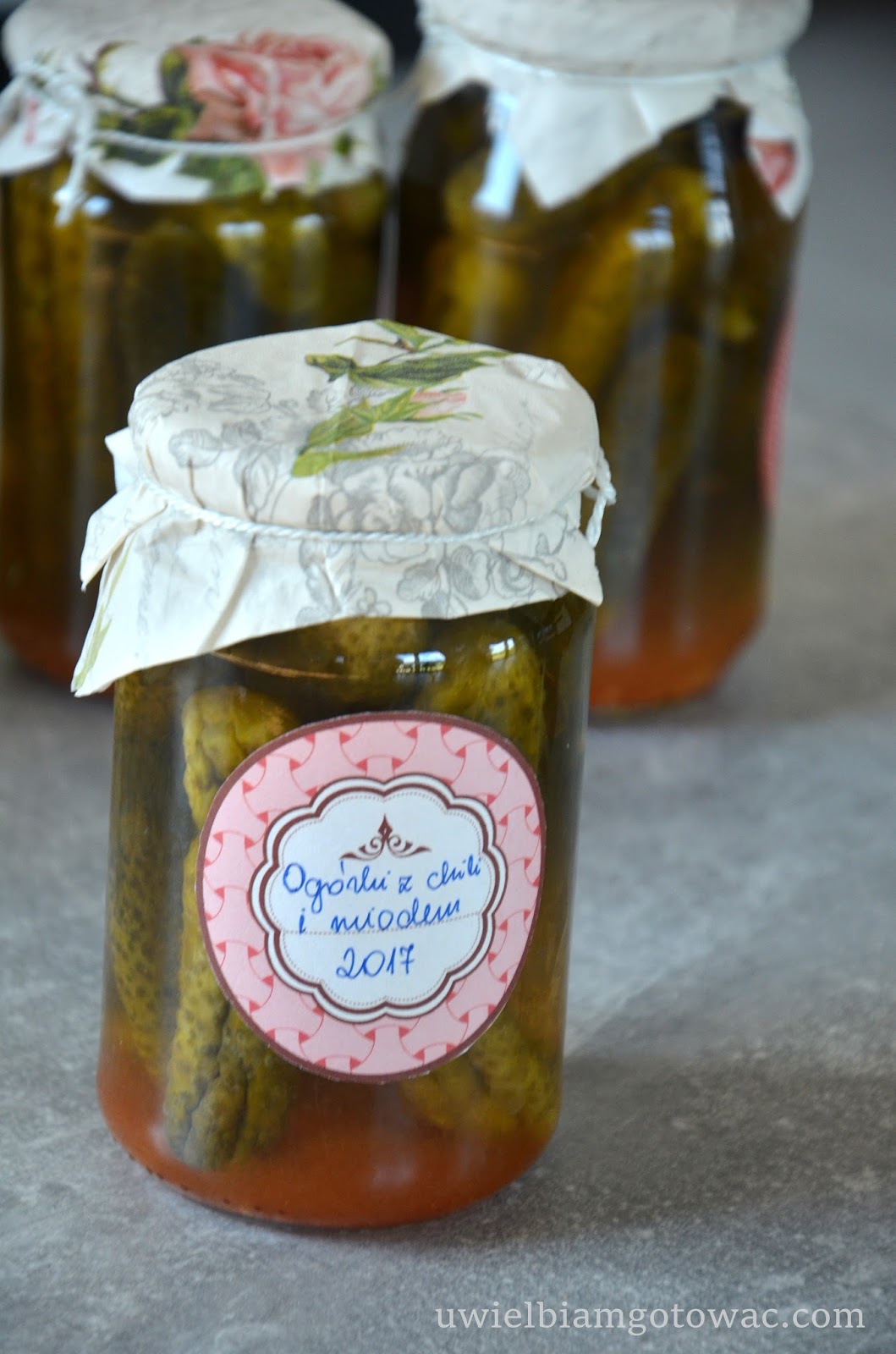 Uwielbiam gotować Ogórki z chili i miodem