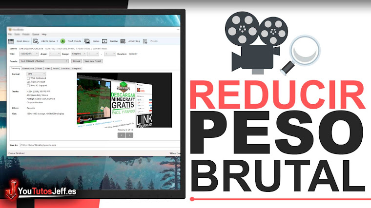 Reducir Peso de un Vídeo Sin Perder Calidad - Descargar HandBrake Ultima Versión