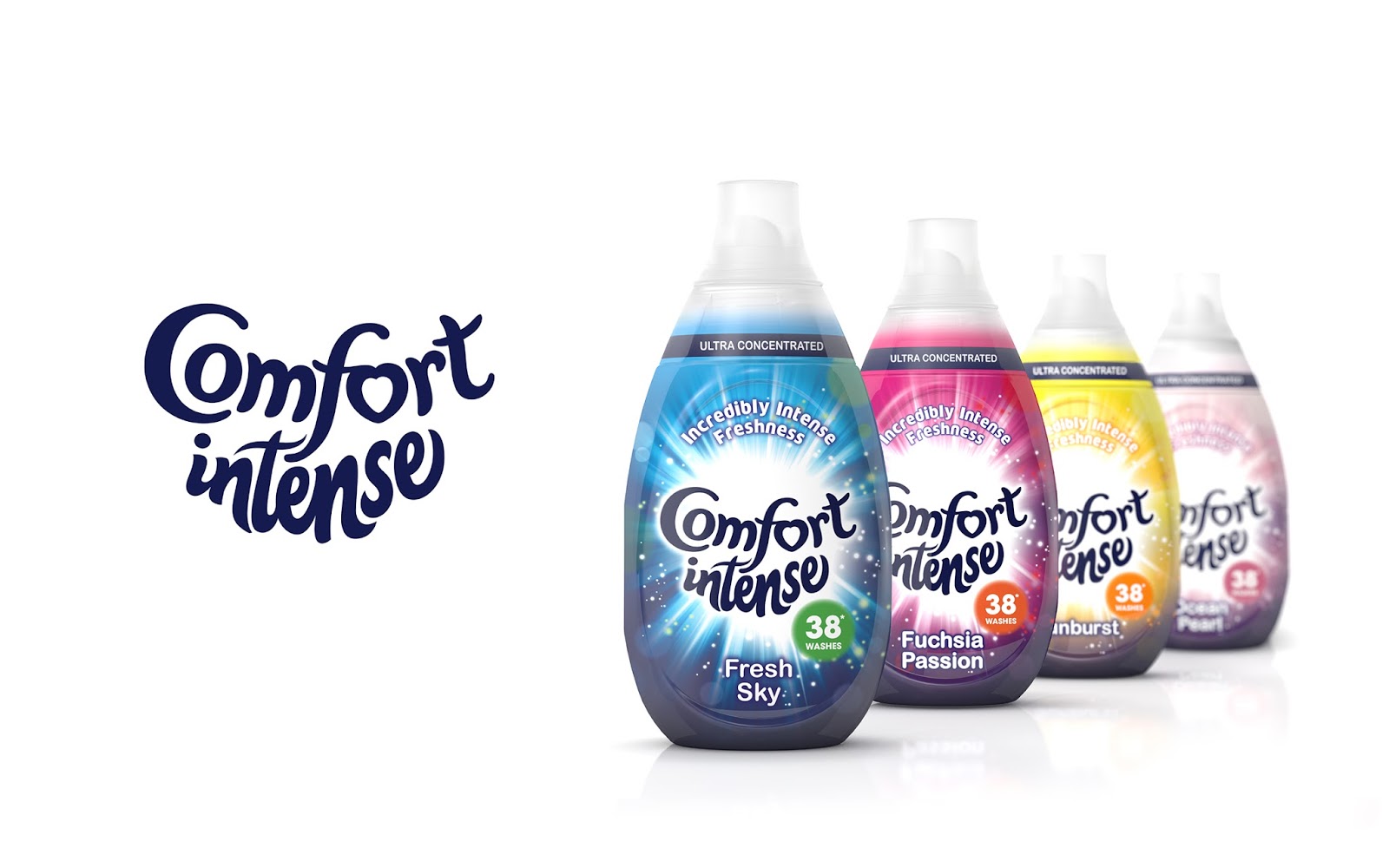 comfort intense on packaging of the world creative package design