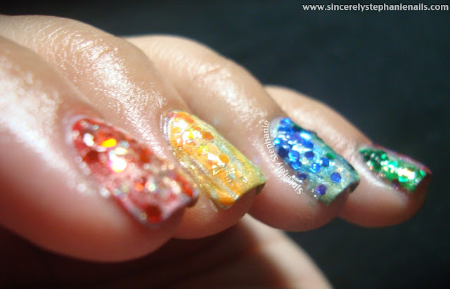 31 day nail art challenge rainbow