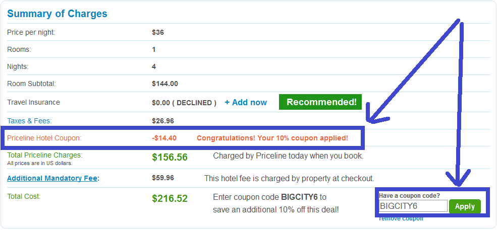 10 Priceline Coupon Code For Express Deals In Several US Cities Book 