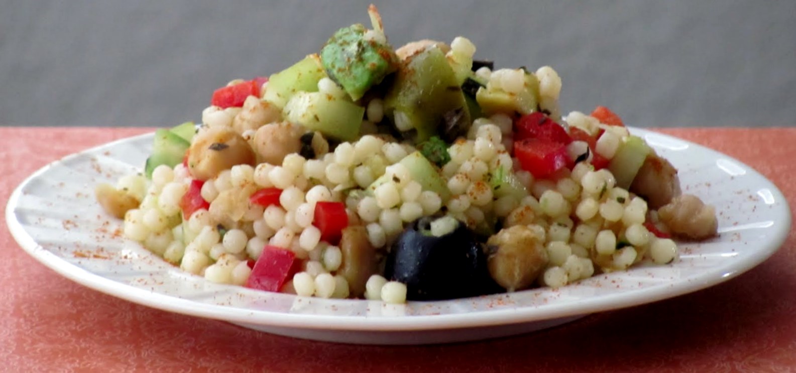 Little House of Veggies: Israeli Couscous Salad with Spicy Toasted ...