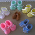 Aprende a elaborar zapatos tejidos para bebes, en diferentes modelos y colores (ver vídeo) 
